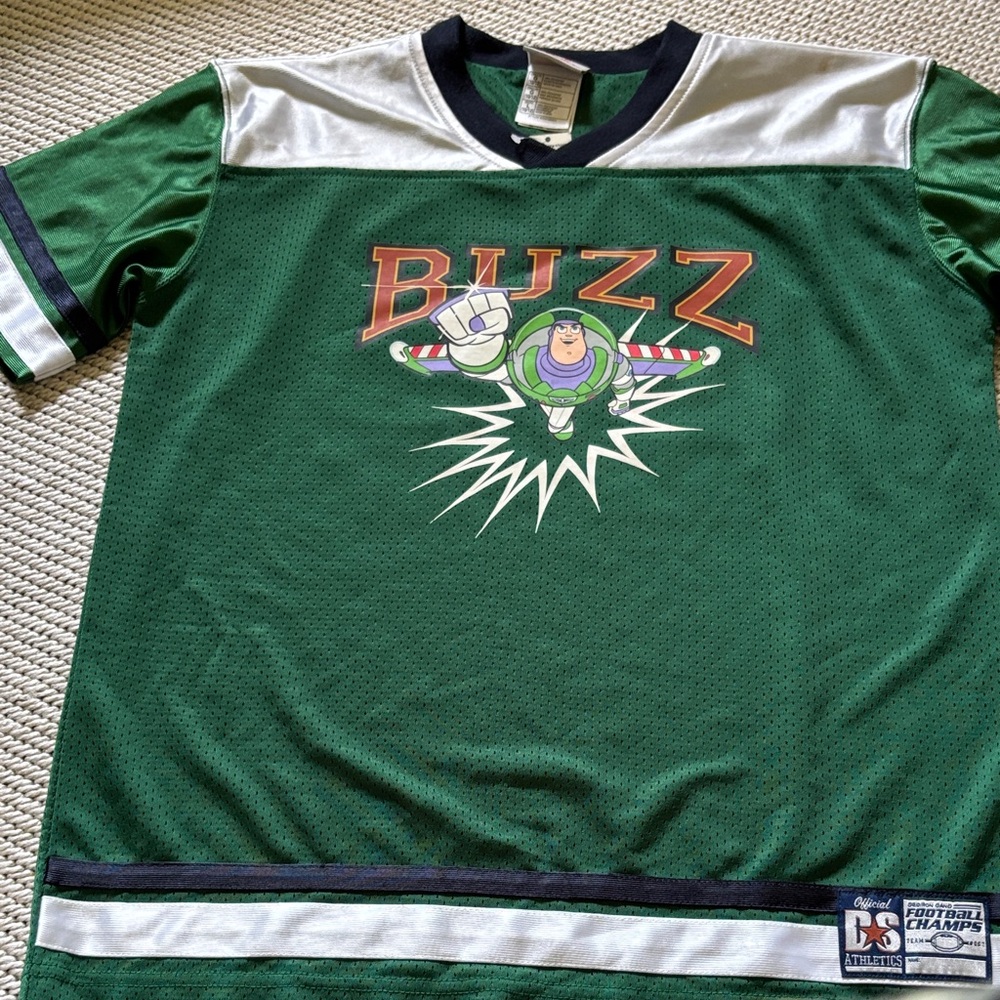 Shirt Football Toy Story boys new 10-12 polyester short sleeves Disneystore
